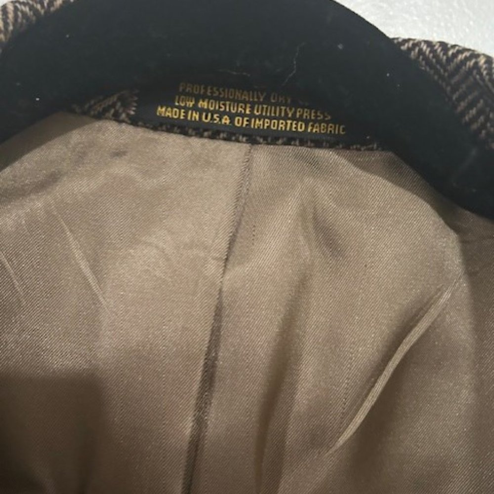 Evane-Picone 100% Wool Men Blazer With Patch Elbo… - image 3